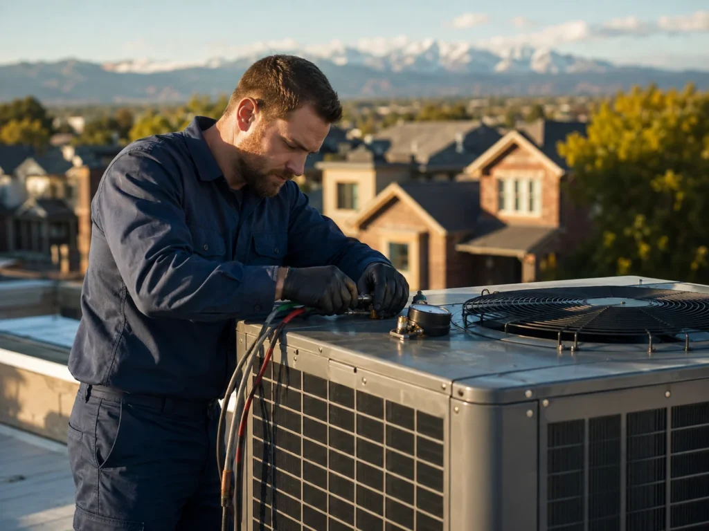 Denver professional HVAC technician